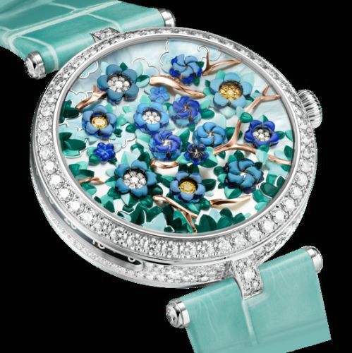 반클리프 아펠의 '플로럴 워치'. 무작위로 피어나는 꽃의 개수로 시간을 확인할 수 있다. [사진 반클리프 아펠]