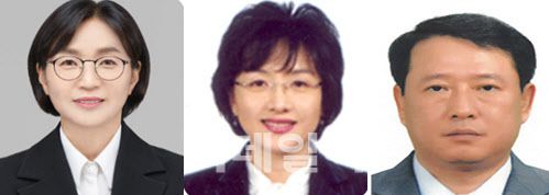 왼쪽부터 한상미 법무법인 라움 대표변호사, 장연화 인하대 법학전문대학원 교수, 이상일 법무법인 명문 대표변호사. (사진=고위공직자범죄수사처)