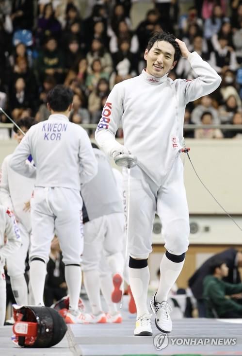 2019년 10월 전국체전 당시 박상영의 모습[연합뉴스 자료사진]