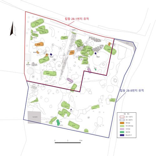 경주 탑동 유적 배치도[한국문화재재단 제공. 재판매 및 DB 금지]