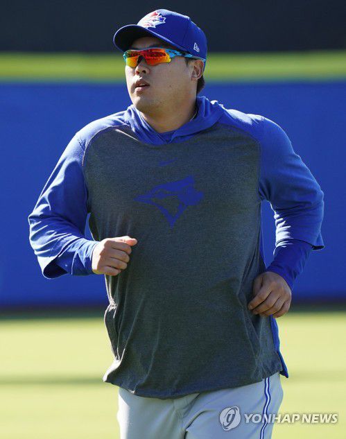 훈련하는 류현진[연합뉴스 자료사진]