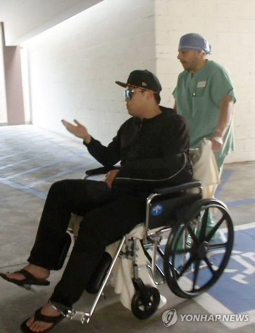 2015년 어깨 수술을 받은 류현진[연합뉴스 자료사진]