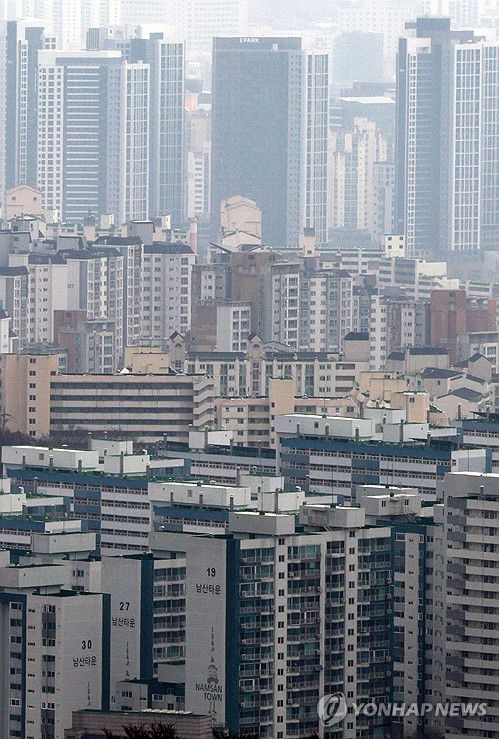 서울 시내 아파트 단지 모습[연합뉴스 자료사진]