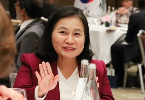 차기 세계무역기구(WTO) 사무총장 후보인 유명희 산업통상자원부 통상교섭본부장. 제네바=연합뉴스