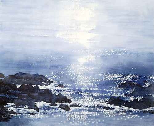 윤슬｜한지 수묵담채｜70×80cm