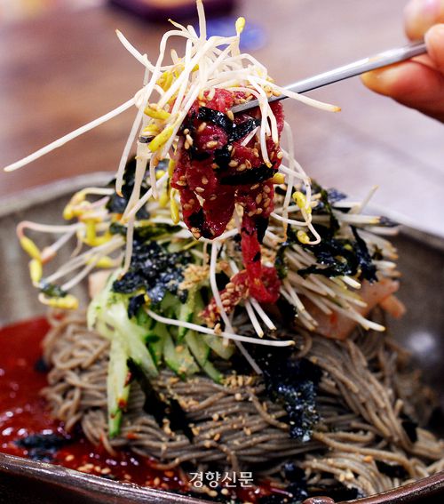 막국수는 지역에 따라 맛과 개성이 다르다. 경향신문 자료사진