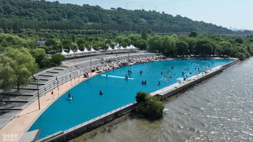 서울시 난지 물놀이장.