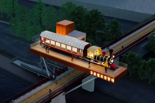 서울 노원구 경춘철교 전망카페 조감도.   노원구 제공