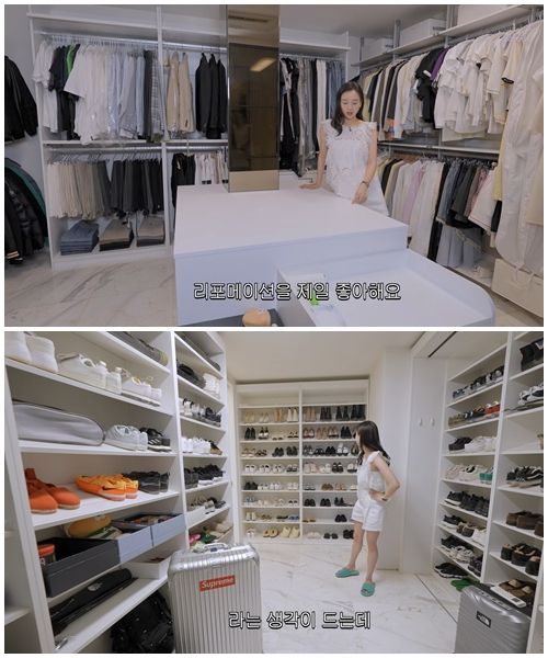 손연재가 지난 3일 자신의 유튜브 채널 '손연재 sonyeonjae'에 서울 한남동 신혼집 최초공개'란 제목의 영상을 통해 집을 공개했다./사진=손연재 유튜브 채널 영상 캡처