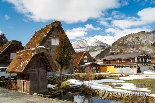 세계문화유산 일본 시라카와무라에 있는 갓쇼즈쿠리 [사진=연합뉴스]