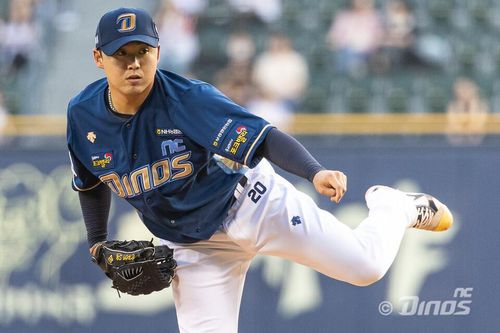NC 구창모 대신 선발 로테이션에 진입한 최성영은 5이닝을 7피안타 1실점으로 막았다. [NC 다이노스 제공]