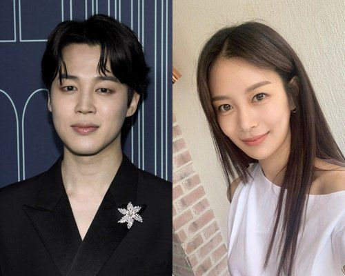 방탄소년단 지민(왼쪽), 송다은. 뉴시스