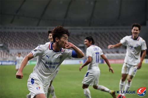 수원 삼성은 요코하마 F마리노스를 꺾고 2020 AFC 챔피언스리그 8강에 진출했다. 사진=한국프로축구연맹 제공