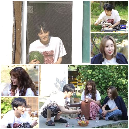 ‘신랑수업’ 나르샤, 고은아가 김재중과 친분을 뽐낸다.사진=채널A 제공