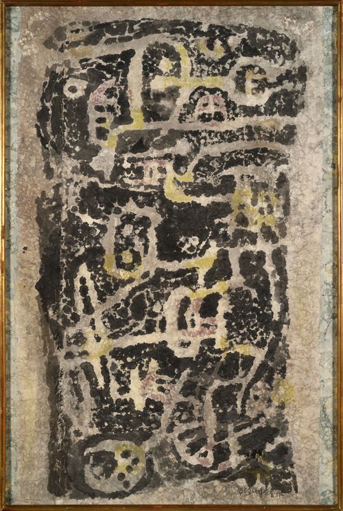 이응노 1960년작 ‘구성’(Composition, 133x80cm).