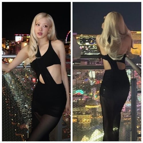 그룹 블랙핑크의 멤버 로제가 라스베이거스에서 압도적인 아우라를 뽐냈다. 사진=로제 SNS