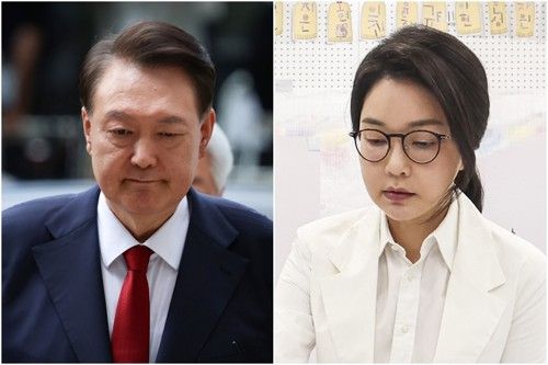 윤석열 전 대통령(왼쪽)과 김건희 여사. [사진 = 연합뉴스]