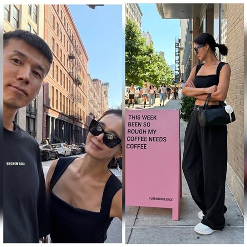 가수 션이 21년 만에 뉴욕에서 아내 정혜영과 함께한 특별한 일상을 공개했다. 사진=SNS