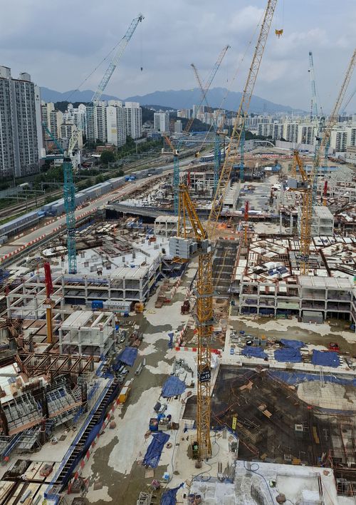 레미콘 생산시설 ‘배치 플랜트’ 도입이 무산된 서울 노원구 월계동 광운대 역세권 개발 현장. [이승환 기자]