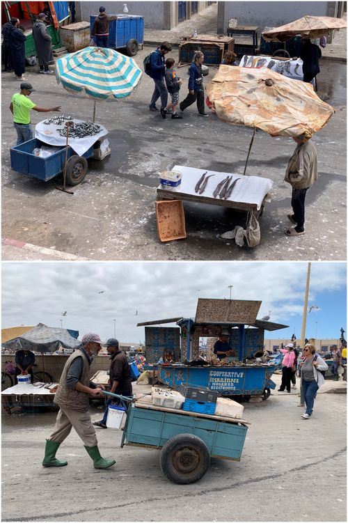 구시가지에 위치한 수산물 시장