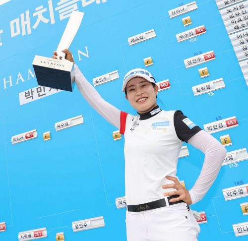 ‘5년 차’ 박민지는 올해 메이저 1승을 포함해 6승을 쓸어 담으며 KLPGA투어를 평정했다.