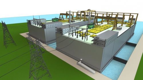 토르콘의 500MW 용융염 원자로 개념도. 토르콘