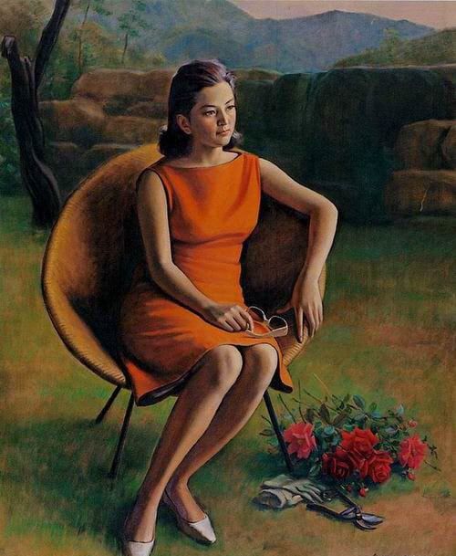 김인승, '들장미'. 1964, 캔버스에 유채, 184x150cm. /국립현대미술관