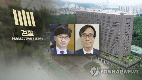한동훈·수사팀장 몸싸움 (CG)[연합뉴스TV 제공]