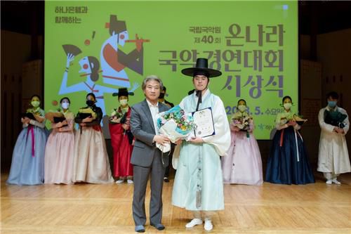 대상 수상자 정연우 씨[국립국악원 제공. 재판매 및 DB금지]