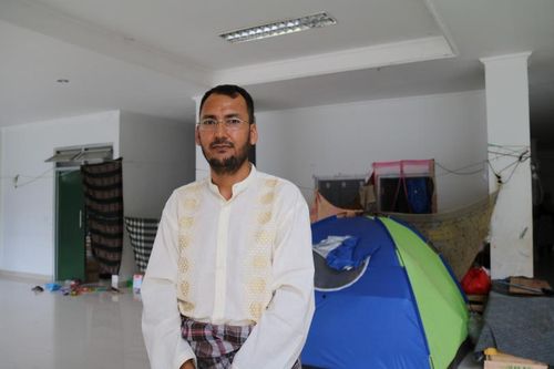 자카르타 서부 칼리데레스 아프간 난민촌 대표 하산 라마잔[자카르타=연합뉴스]