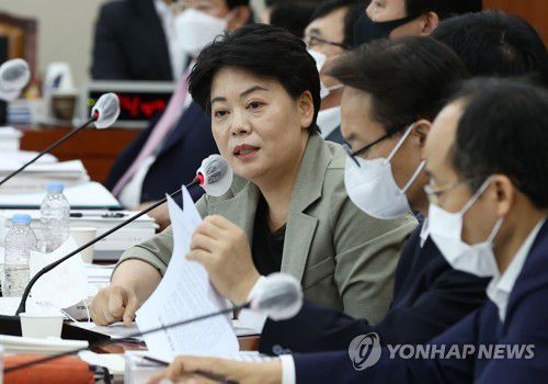 질의하는 윤희숙 의원미래통합당 윤희숙 의원이 지난 19일 국회 기획재정위원회에서 열린 국세청장 후보자 인사청문회에서 질의하고 있다. [연합뉴스 자료사진]