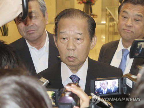 니카이 도시히로 일본 자민당 간사장[사진출처 교도]