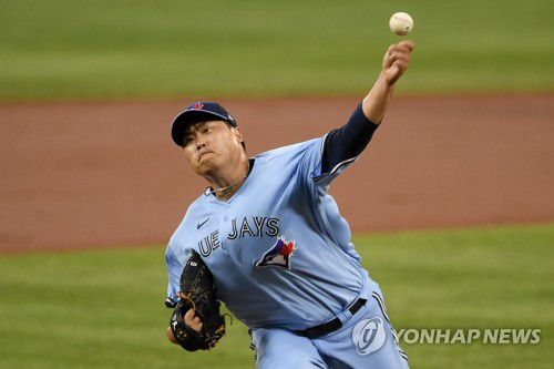 투구하는 류현진[AP=연합뉴스]