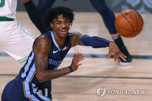 2019-2020시즌 NBA 올해의 신인 자 모란트[AP=연합뉴스 자료사진]