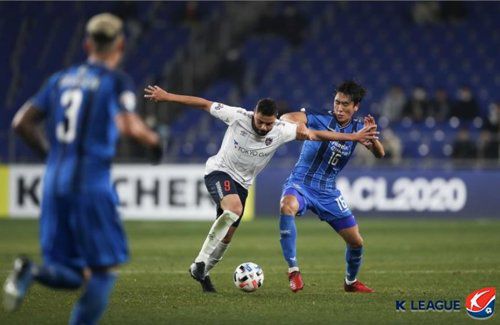 울산 현대와 FC도쿄의 ACL 조별리그 경기 모습[한국프로축구연맹 제공. 재판매 및 DB 금지]