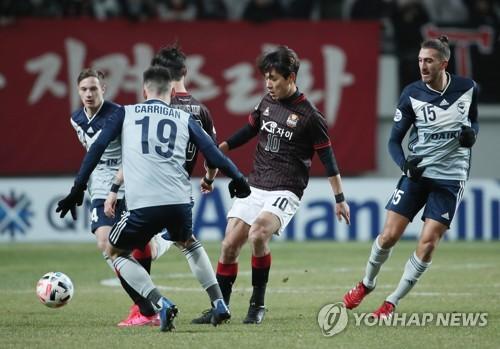 FC서울과 멜버른 빅토리(호주)의 ACL 조별리그 경기 모습[연합뉴스 자료사진]