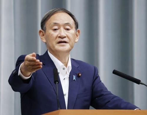 아베 총리의 후임으로 급부상한 스가 요시히데 관방장관. [교도=연합뉴스 자료사진]