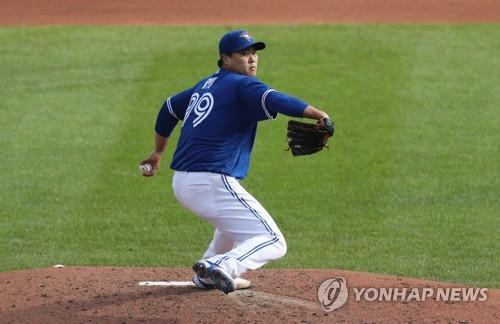 토론토 류현진[AFP=연합뉴스]