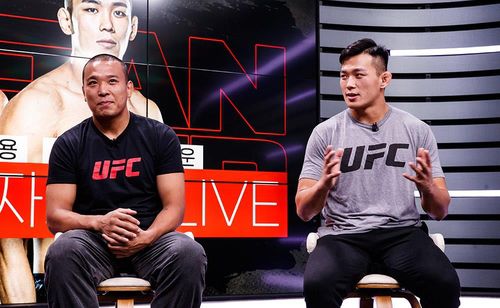 UFC 출사표 밝히는 정다운(오른쪽)과 박준용[커넥티비티 제공. 재배포 및 DB 금지]