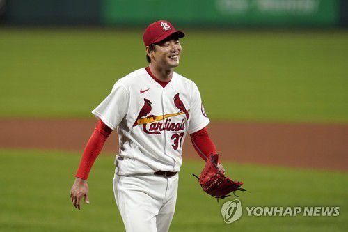 메이저리그 진출 첫해, 포스트시즌 1선발로 나서는 김광현[AP=연합뉴스 자료사진. 재배포 및 DB 금지]