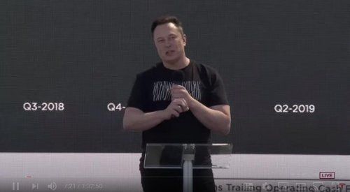 미국 전기차 업체 테슬라의 일론 머스크 CEO [테슬라 배터리데이 생중계 화면 캡처. 재판매 및 DB 금지]