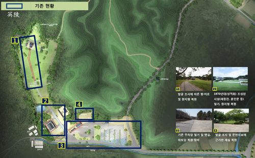 정비사업 전 영·영릉 조감도[문화재청 제공. 재판매 및 DB 금지]