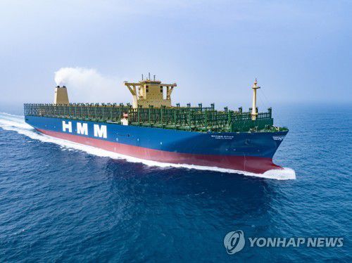 대우조선, 초대형 컨테이너선 7척 HMM에 인도 완료[대우조선해양 제공. 재판매 및 DB 금지]