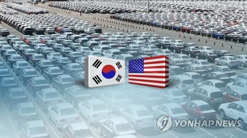 "자동차 관세폭탄 막자"…미국 상대 전방위 설득(CG)[연합뉴스TV 제공]