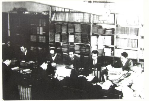 조선어학회 회원들의 사전 편찬 작업 모습[문화재청 제공. 재판매 및 DB 금지]