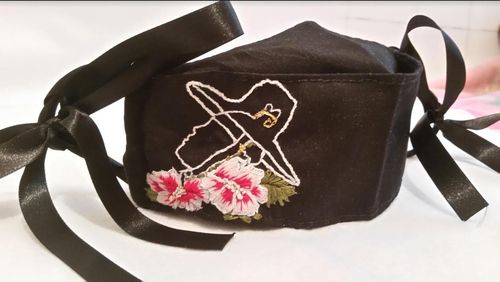 멕시코인이 만든 한국적 이미지의 마스크 디자인 [주멕시코 한국문화원 제공]