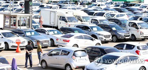 중고차 시장[연합뉴스 자료사진]