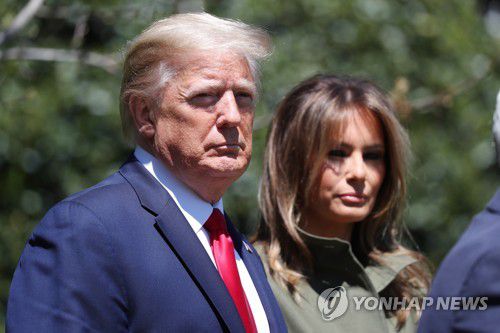 도널드 트럼프 미국 대통령과 멜라니아 여사[EPA=연합뉴스 자료사진