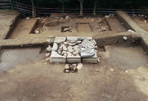 서탑 구역의 유구[불교문화재연구소 제공. 재판매 및 DB 금지]