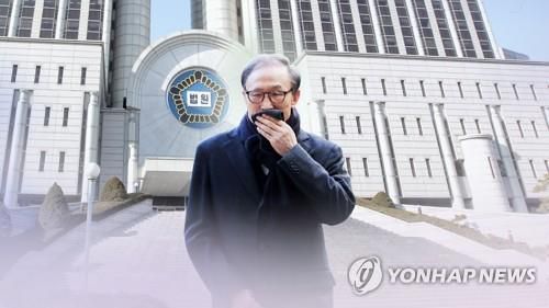 이명박 전 대통령 징역 17년·벌금 130억 확정 (CG)[연합뉴스TV 제공]